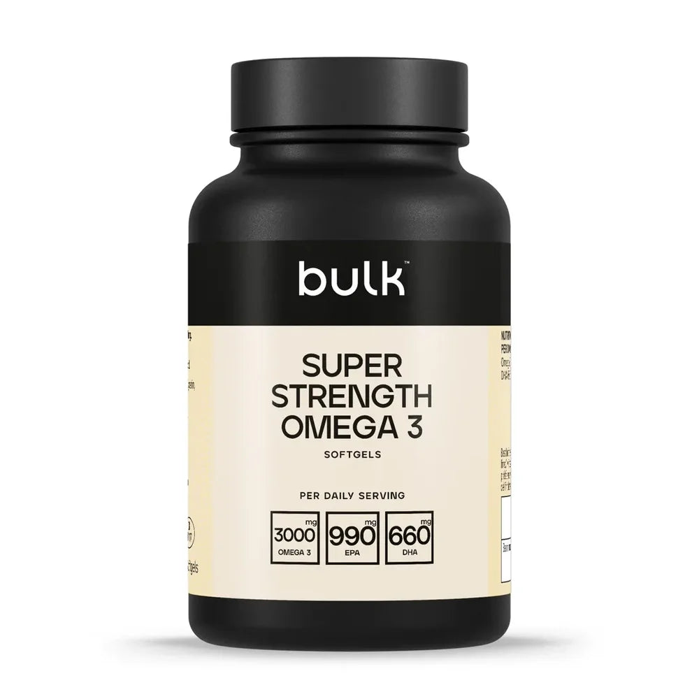 Bulk Super Strength Omega 3 1000mg 90 Softgels