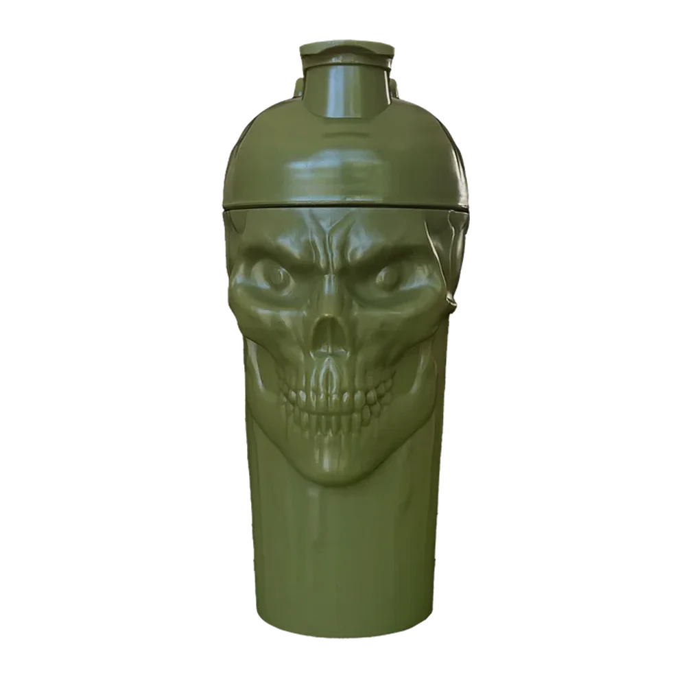 JNX Sports The Curse! Skull Shaker 700ml Military Green