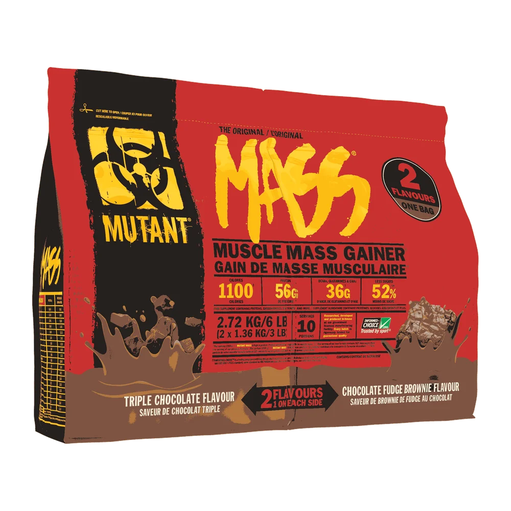 Mutant Mass Dual Chamber 2.72kg Choc & Choc Fudge Brownie