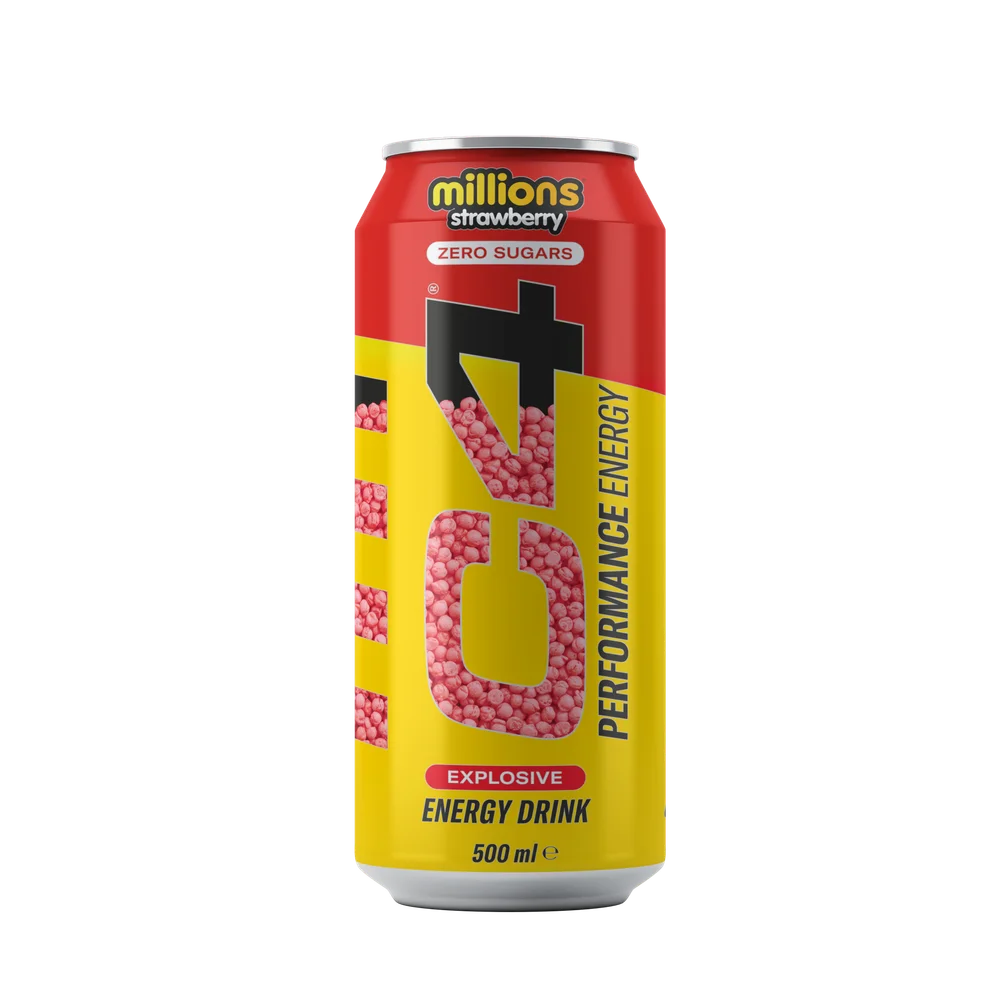 Cellucor C4 Performance Energy Carbonated RTD 12x500ml Millions Strawberry
