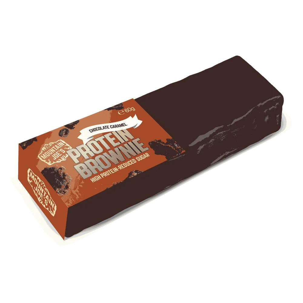 Mountain Joe's Protein Brownie 10x60g Chocolate Caramel
