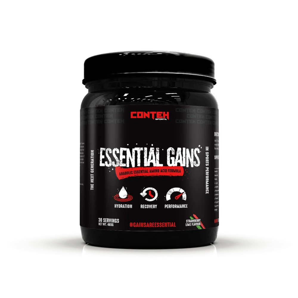 Conteh Sports Essential Gains 465g Strawberry Lime