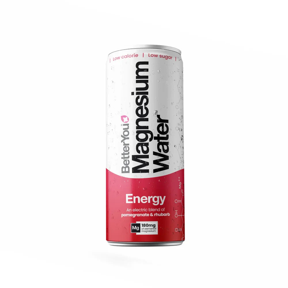 BetterYou Magnesium Water Energy 12x250ml Pomegranate & Rhubarb