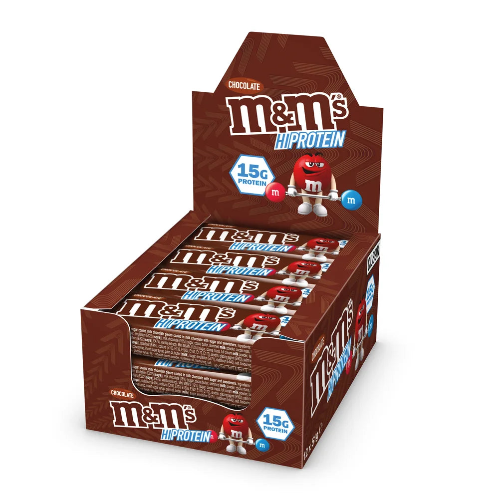 M&M Hi-Protein Bar 12x51g Chocolate