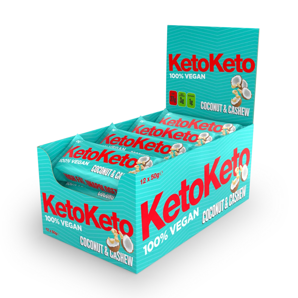 KetoKeto Bar 12x50g Coconut Cashew